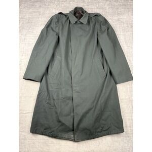 Canadian Army Jacket Mens N19 Blue Raincoat Wool Overcoat Gabardine‎ Navy 1974